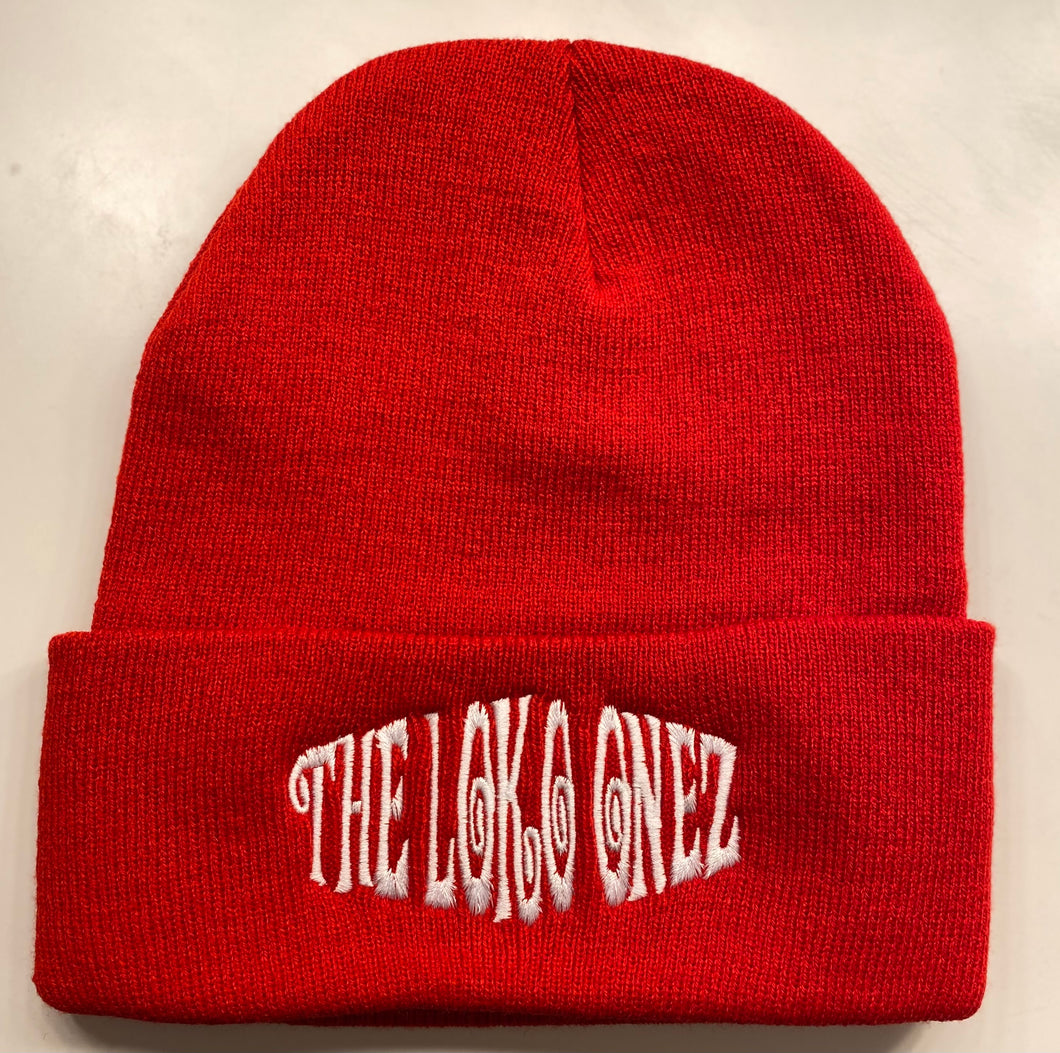 Red- Long Beanie