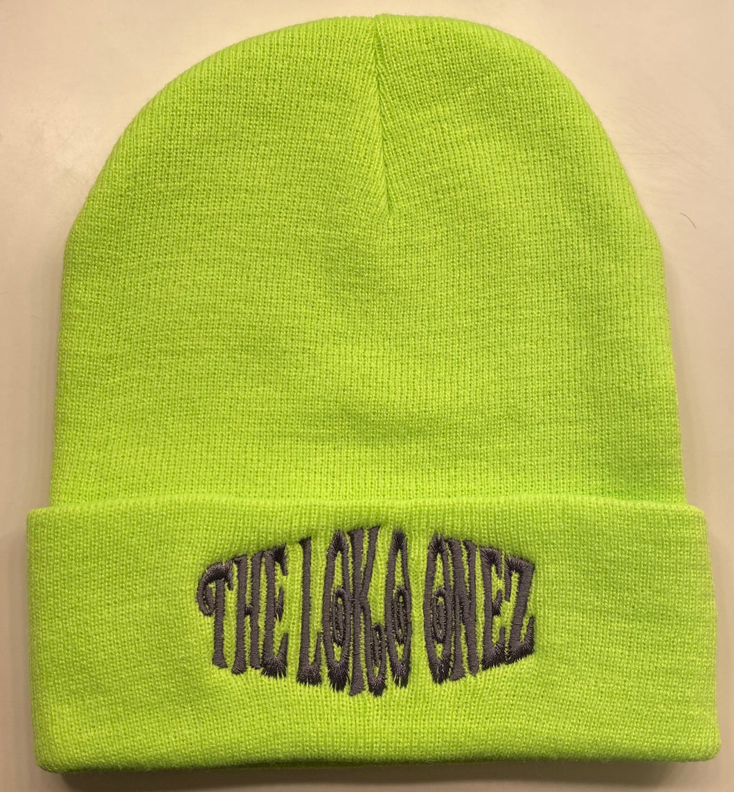 Fluorescent Green- Long Beanie